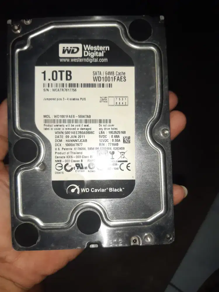 Hardisk WD black 1TB