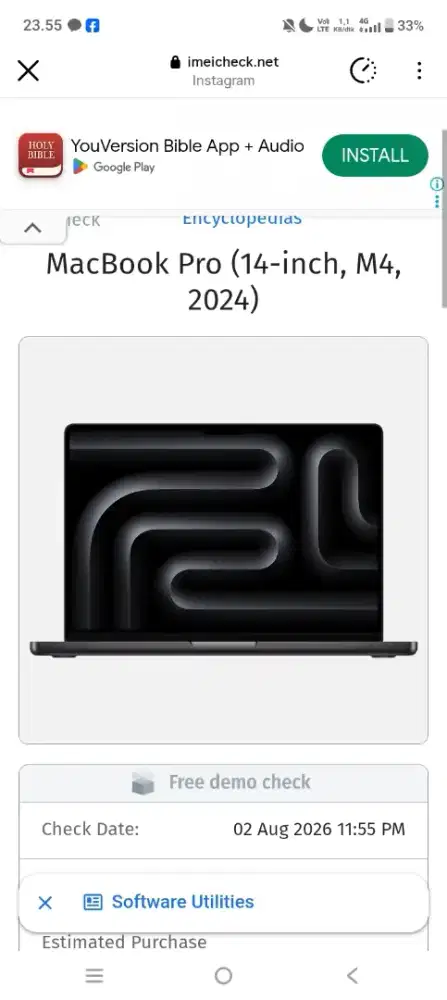 MACBOOK PRO M4 terpasword