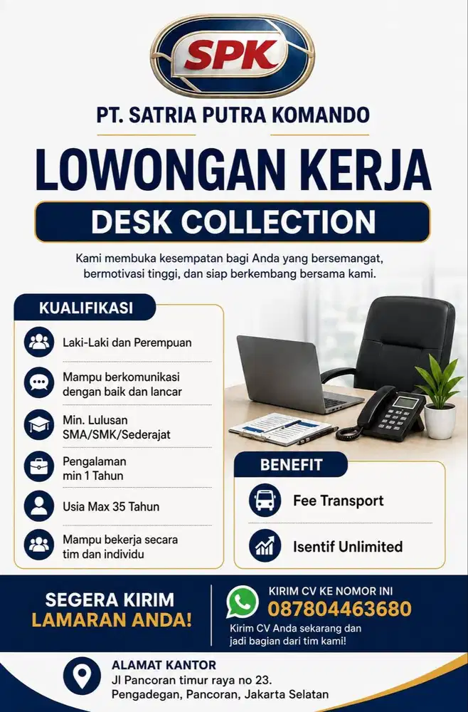 lowongan buntuk desk collection