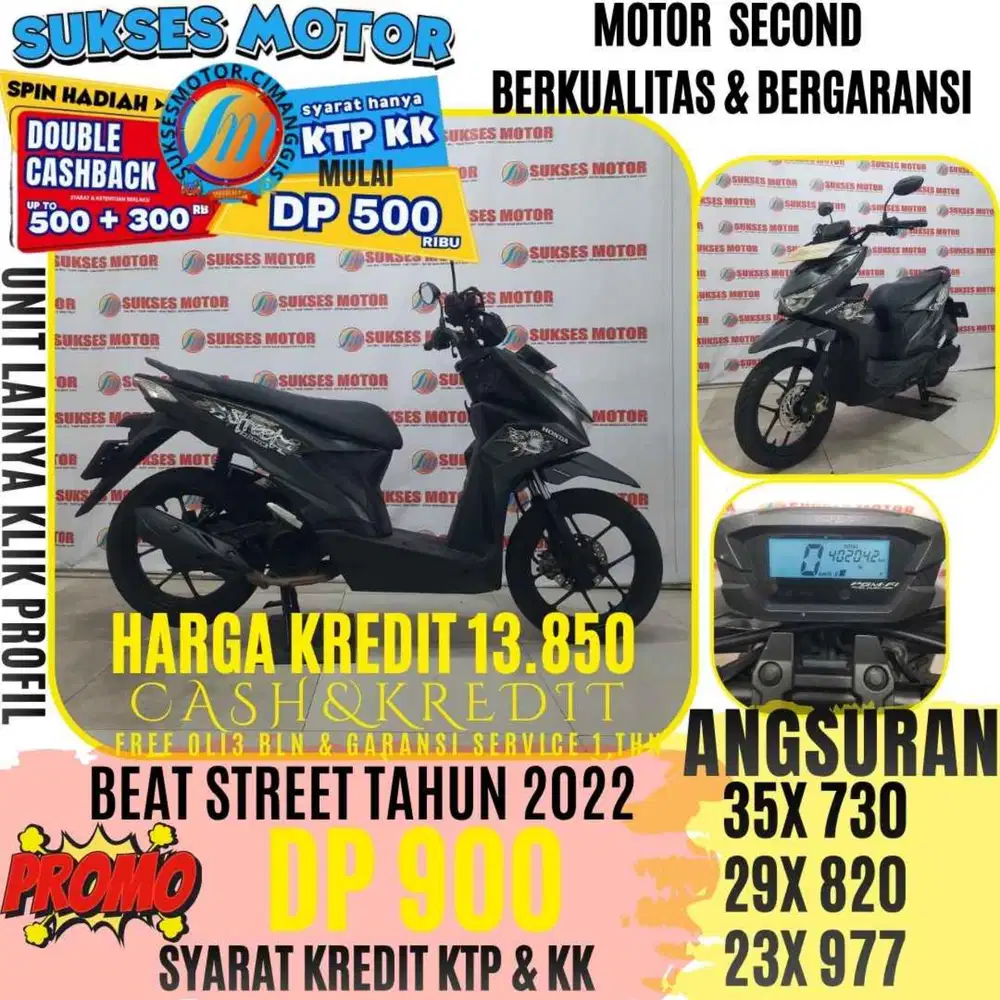 BEAT STREET TAHUN 2022 BERGARANSI CASHBACK UPTO 3OORBUAN