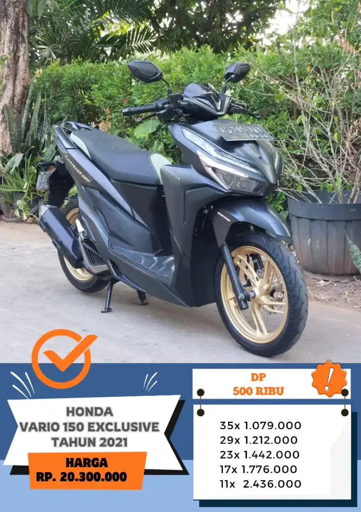 Dp 500 Ribu!! HONDA VARIO 150 TAHUN 2021