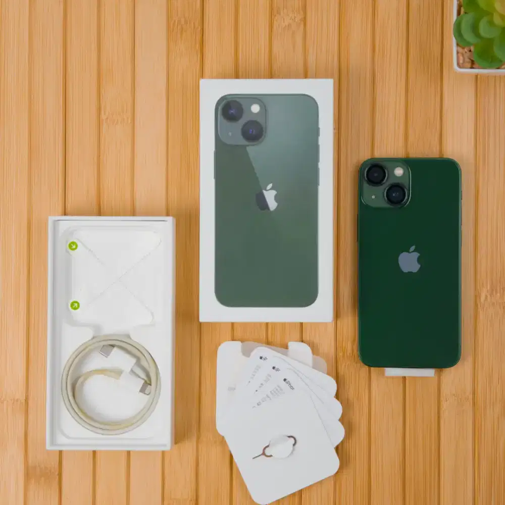 iPhone 13 Mini 256GB Green Fullset original, IMEI terdaftar Bea cukai
