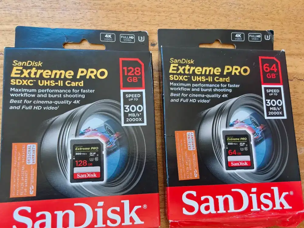 Sandisk Extrem Pro SDXC UHS II Ori segel