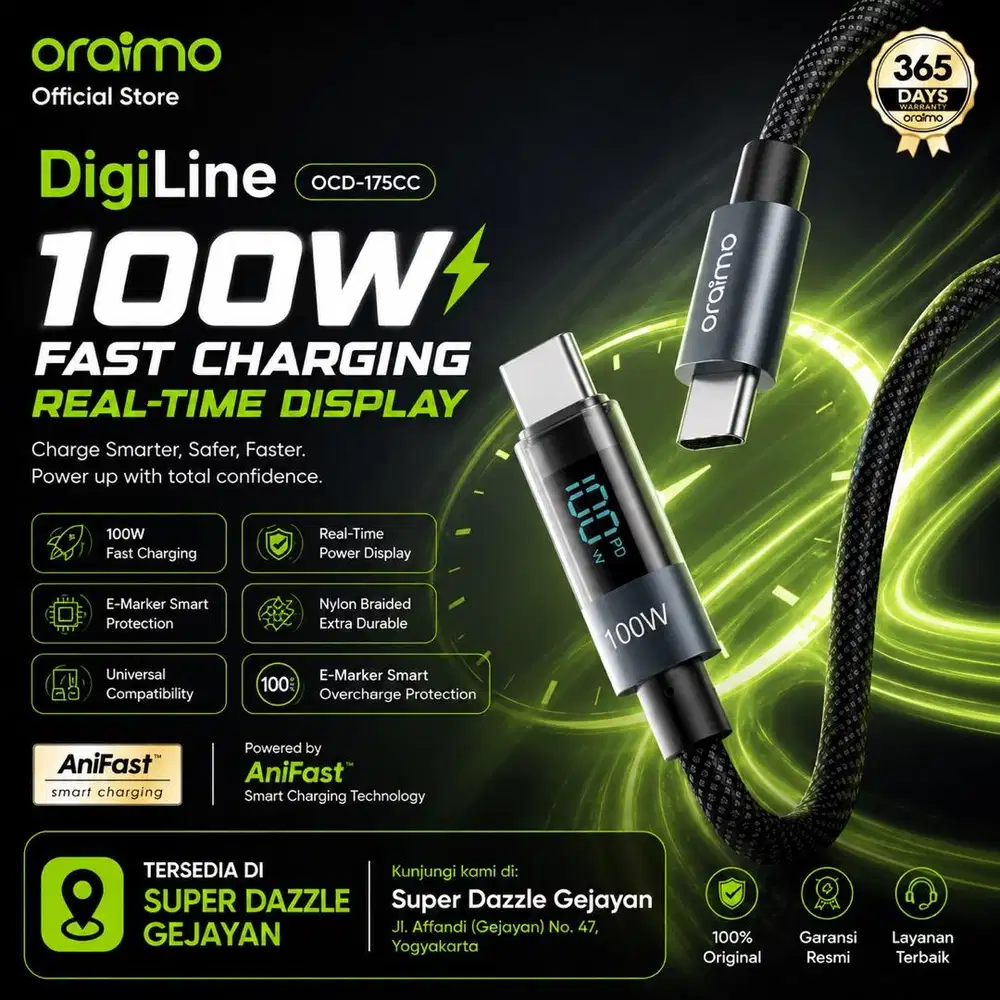 Kabel C To C Oraimo OCD-175CC