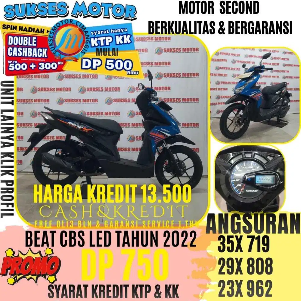 BEAT CBS LED TAHUN 2022 BERGARANSI CASHBACK UPTO 3OORBUAN