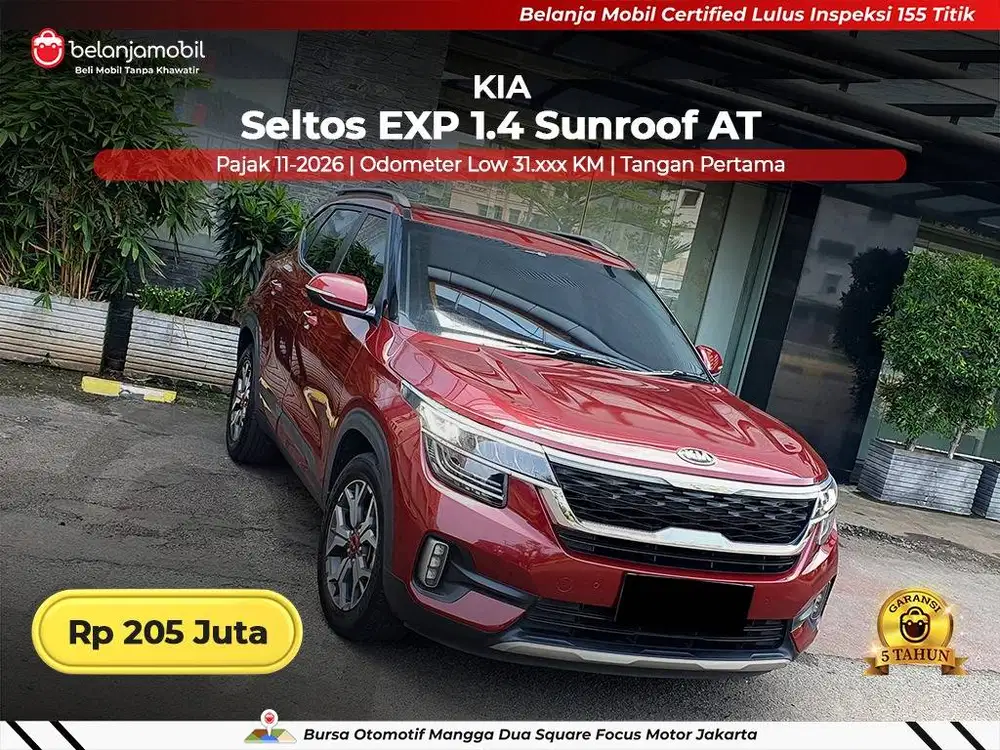 [ LOW KM 31RB ] Kia Seltos EXP EX+ 1.4 Sunroof AT 2021 2022