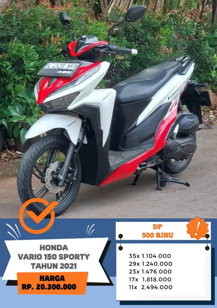 Dp 500 Ribu!! HONDA VARIO 150 SPORTY TAHUN 2021