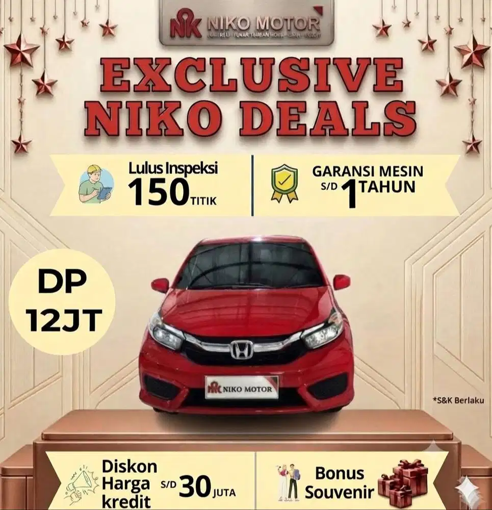 (ANTIK KM58RB) NEW BRIO S 2018 MT :2017|2019