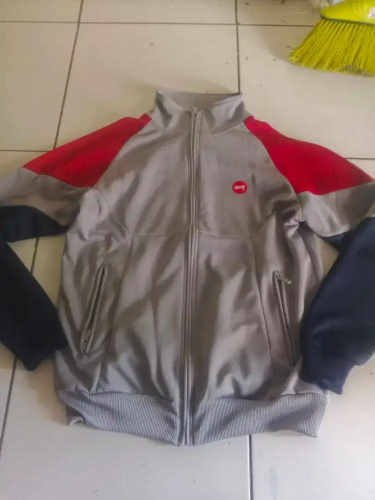 Jaket bloods abu merah original