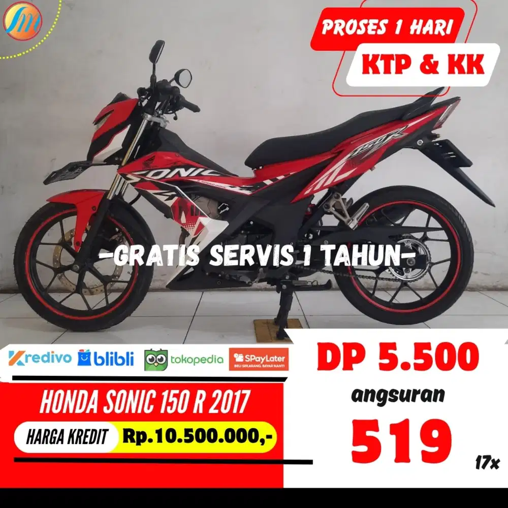 HONDA SONIC 150 R 2017 JUAL CASH/KREDIT BERGARANSI