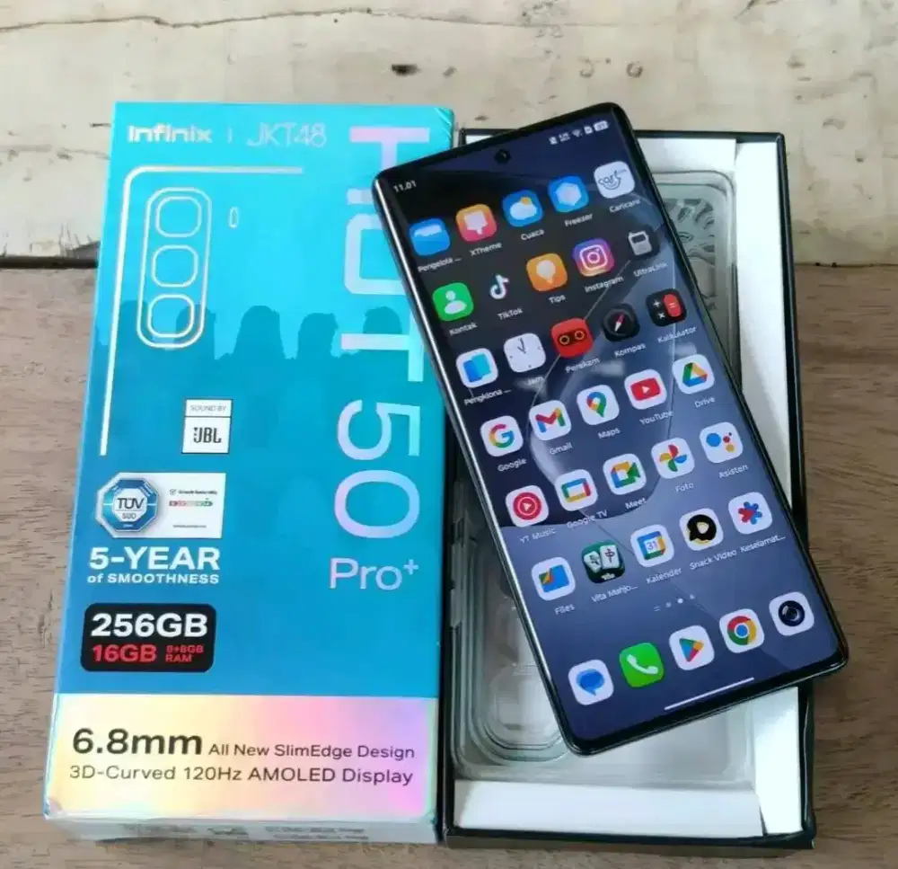 Infinix hot 50 pro plus ram 8+8 256 no minus