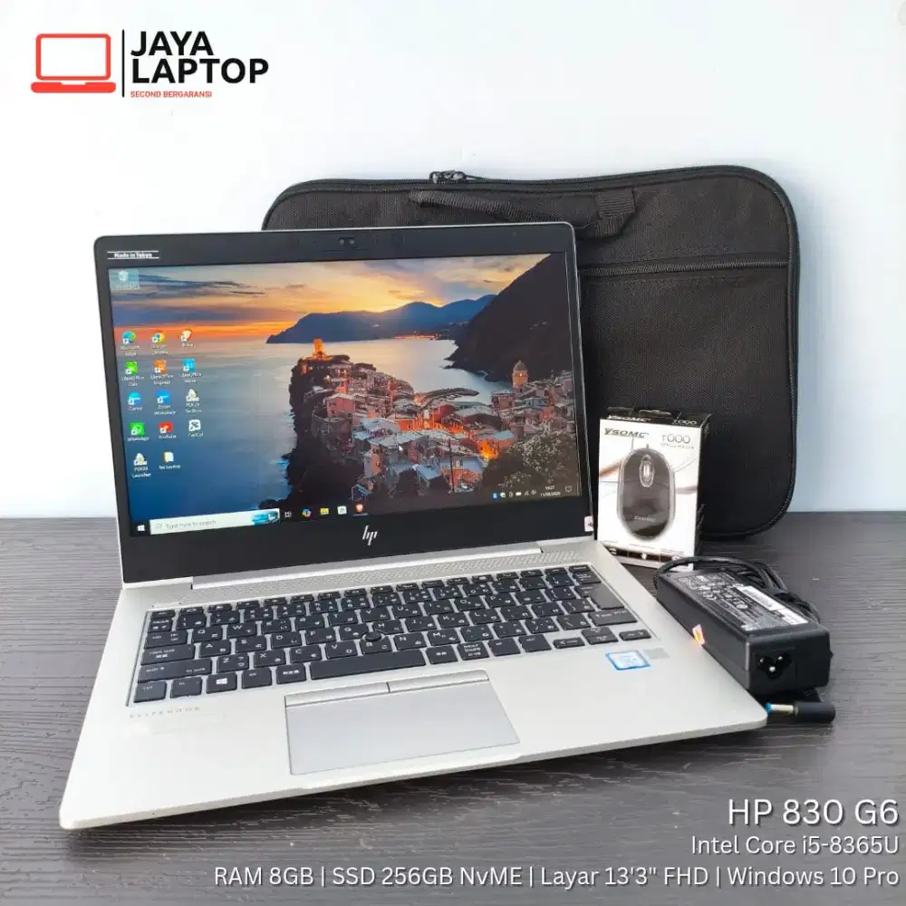 HP Elitebook 830 G6 Core i5 RAM 8GB SSD 256GB Laptop Second Bekas