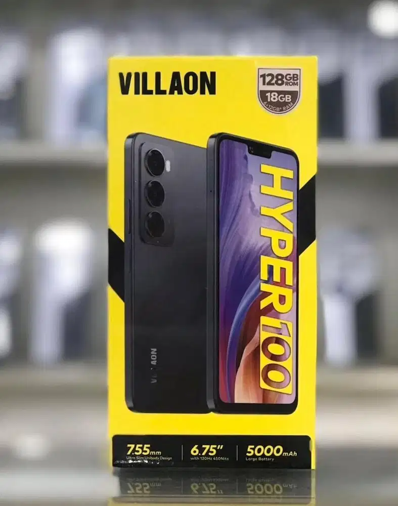 Villaon Hyper 100 6/128 black (baru) bisa kredit lewat home credit