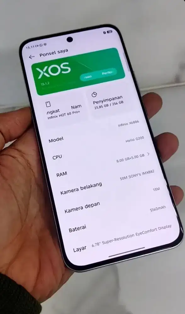 Infinix hot 60 pro plus 8/256 harga nett