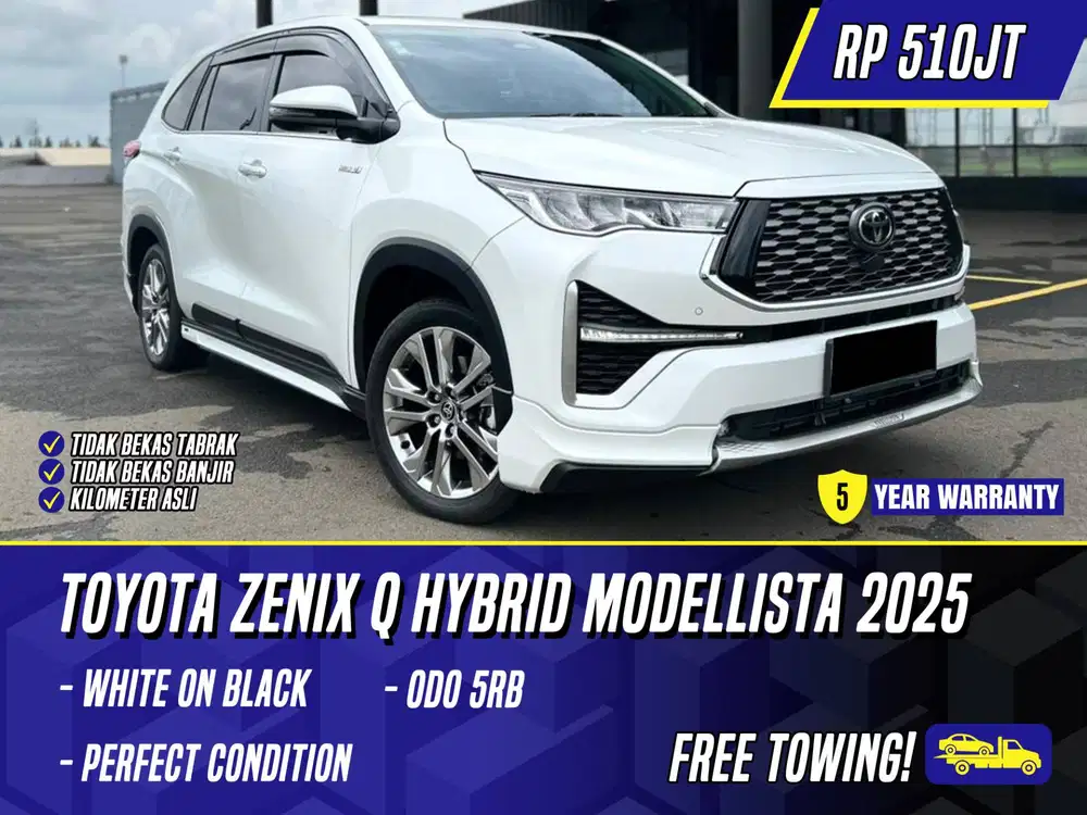 Toyota Kijang Innova Zenix Q Hybrid Modellista 2025 White Putih