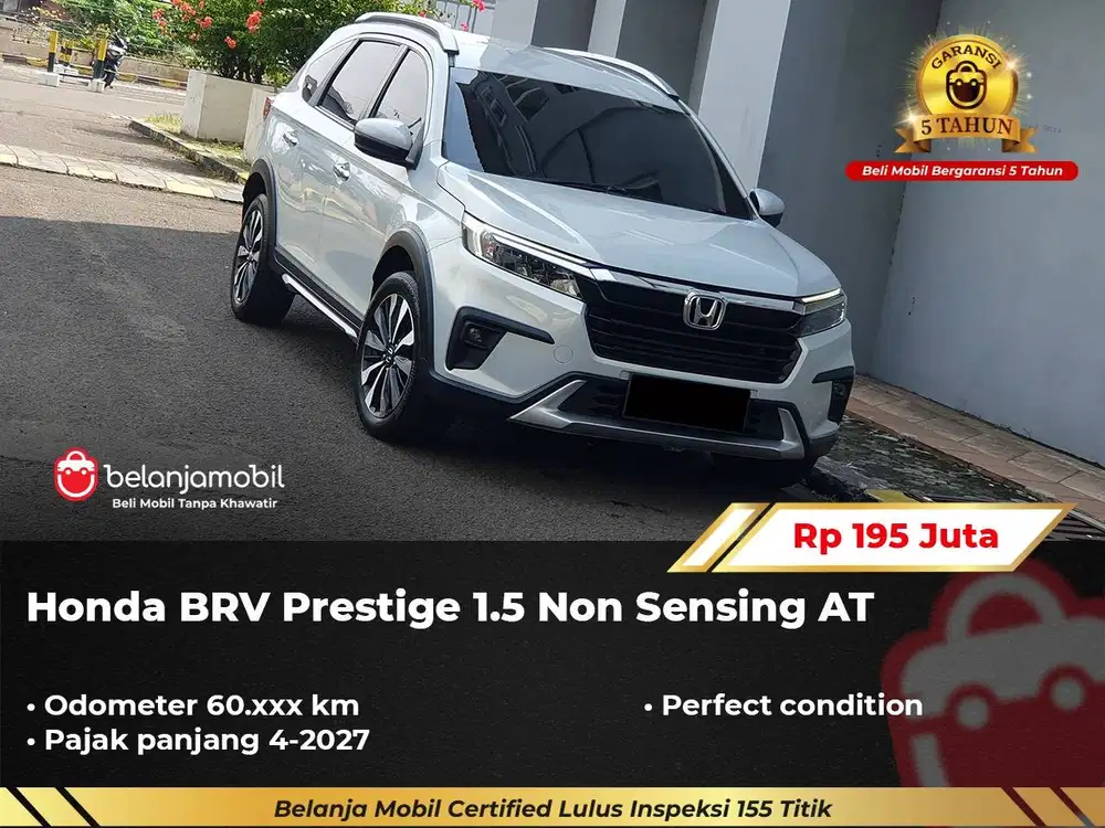 [ GARANSI 5TH ] Honda BR-V BRV BR V Prestige 1.5 Non Sensing 2022/2023