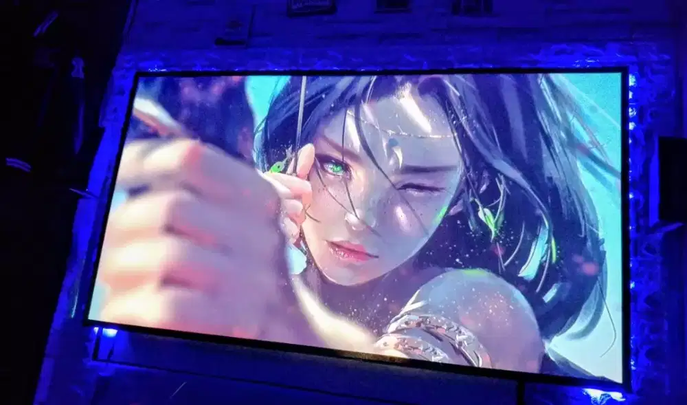 MURAH ! LG PH550 Proyektor LED 100 inch TV speaker STB android B866F