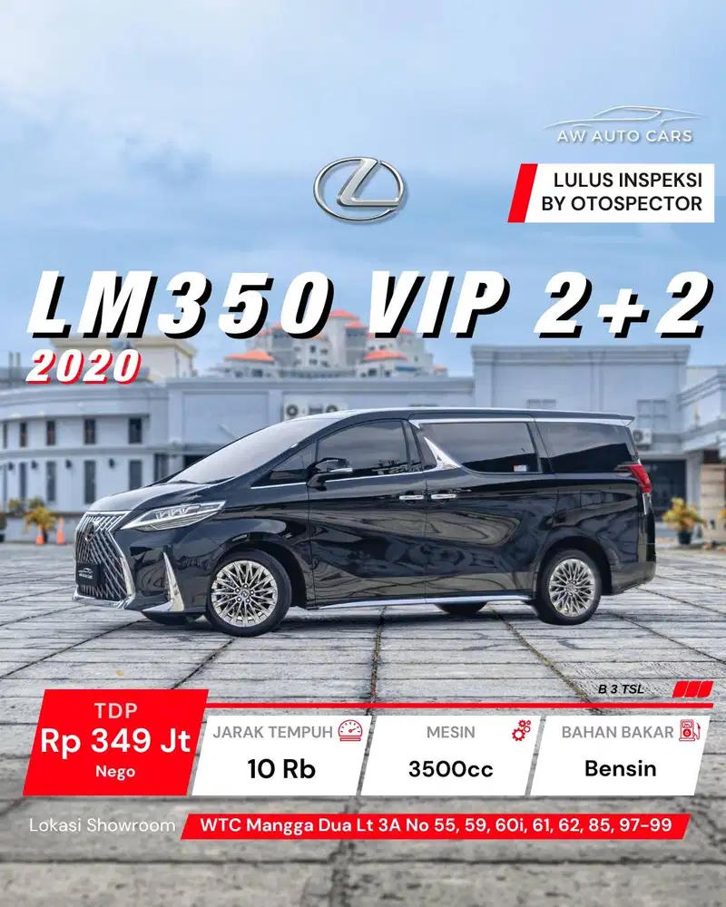 Lexus LM350 VIP 2+2 4 Seater 2020 LM 350 non 2022 hybrid 7 seat 2021