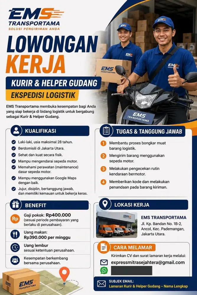 LOWONGAN KERJA EKSPEDISI LOGISTIK