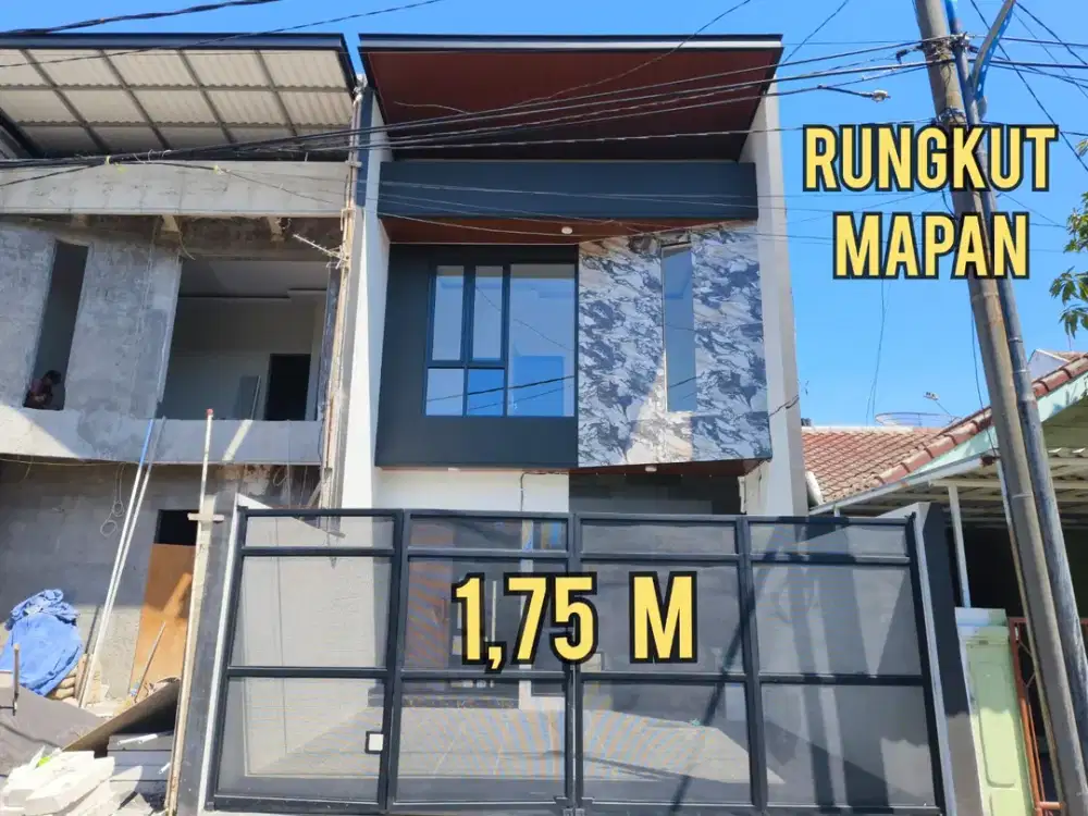 BARU GRESS 2 UNIT RUMAH RUNGKUT MAPAN TENGAH SURABAYA TIMUR. DEKAT UPN, TOL, BANDARA JUANDA, WONOREJO, MEDOAKAN, GUNUNG ANYAR, UINSA, Dll