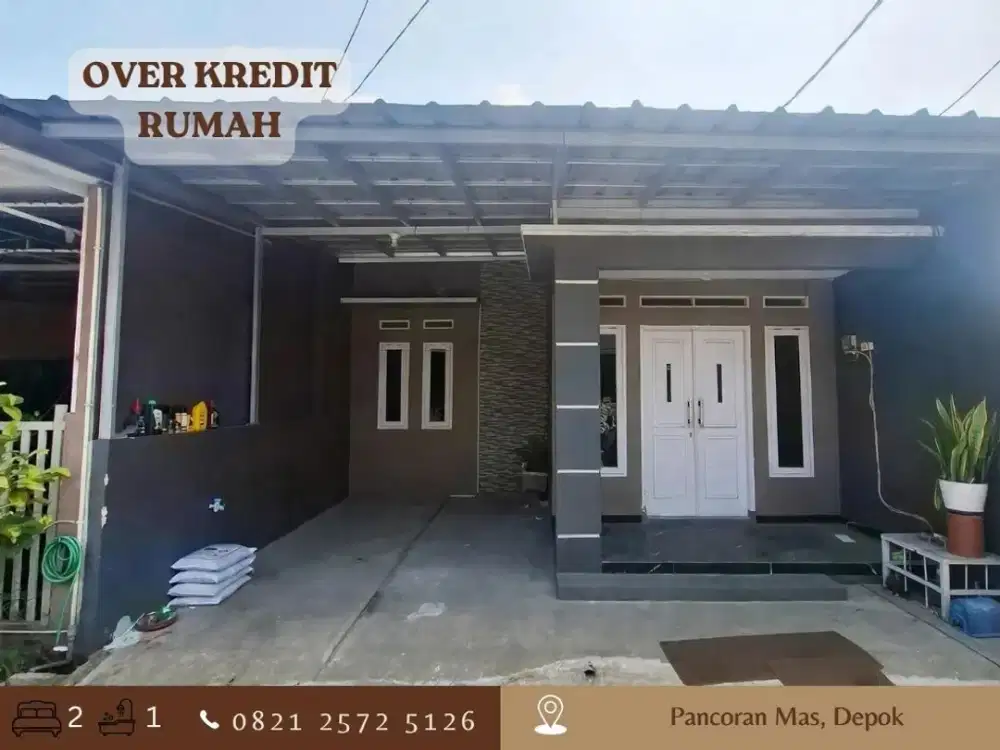Rumah Take Over dkt Tol Sawangan 73JT di Graha Pancoran Mas Depok