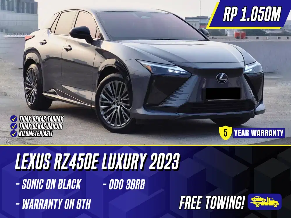 Lexus RZ450e Luxury 2023 Sonic Chrome on Brown Abu-abu Abu RZ 450e
