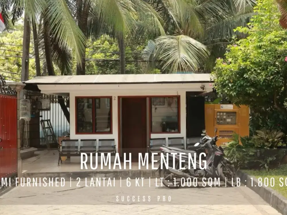 For Sell! Rumah Mewah Hook Area Menteng Jakarta Pusat 5BR Semi Furnished Siap Huni