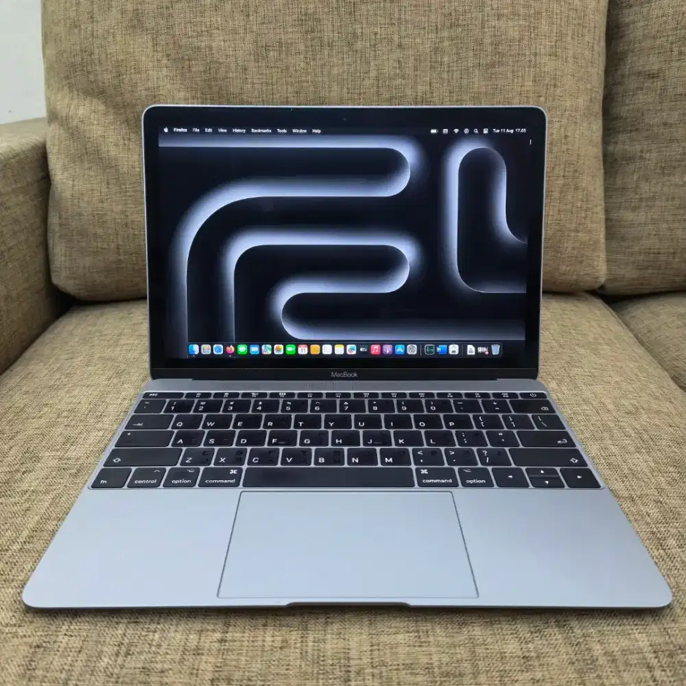 Macbook retina 12 inch 2017 grey intel core M3 ram 8 ssd 256 mulus