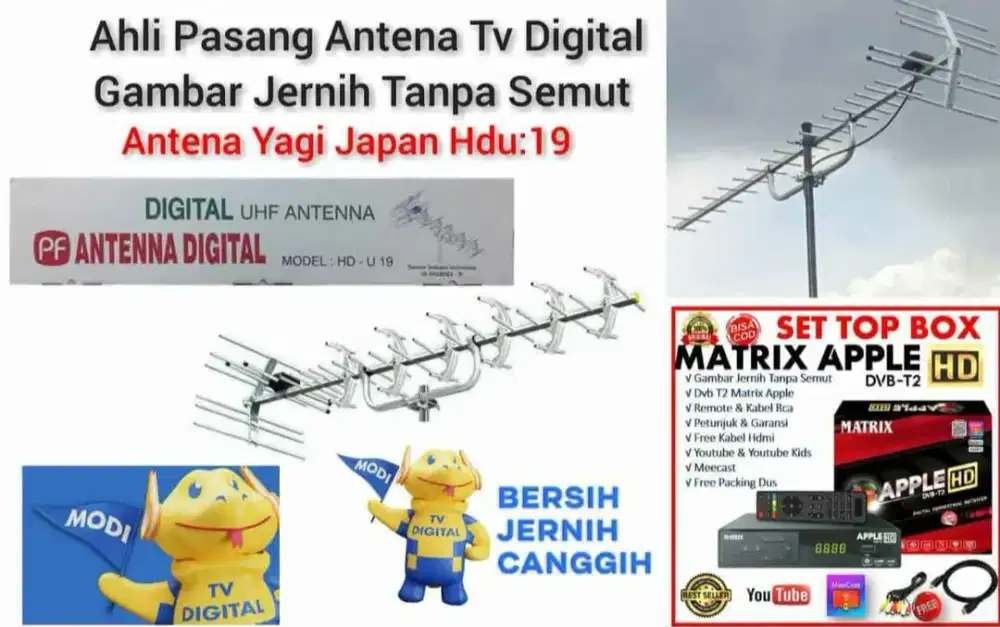 Paket Pasang Antena TV Dan Instalasi Rapih