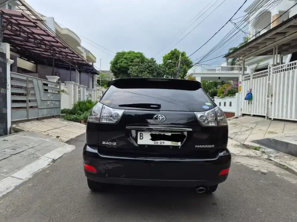 SUPER ANTIK! HARRIER L PREM 2008 AT HITAM FULL ORI