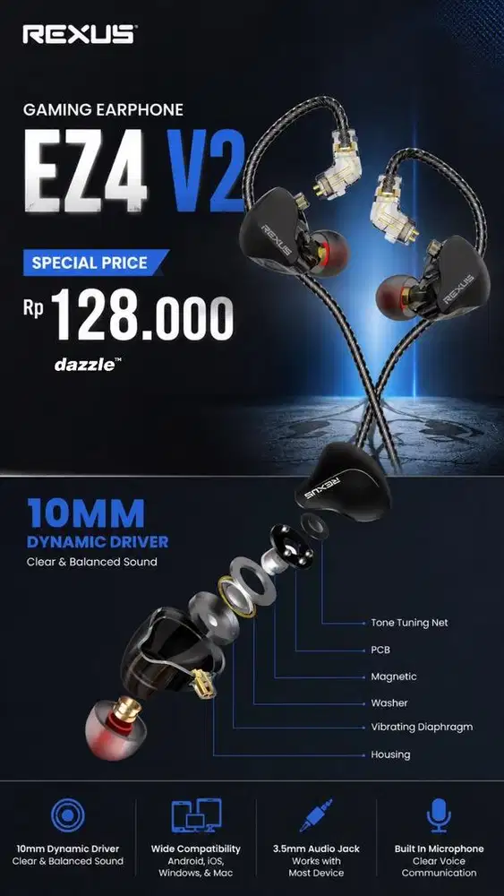 Headser gaming EZ4 V2 rexus