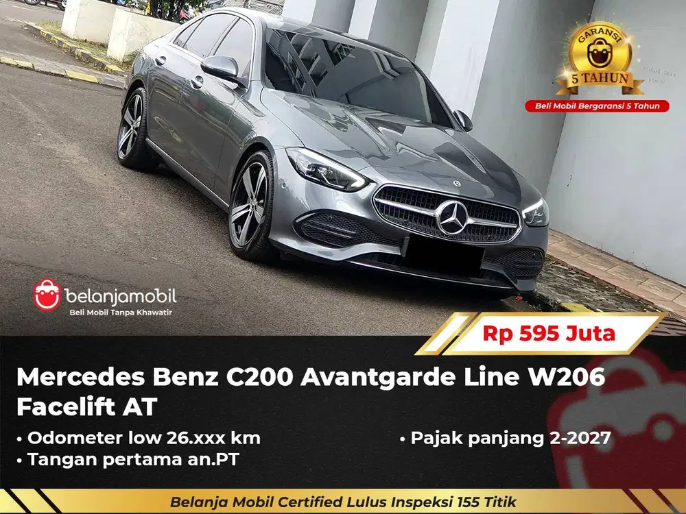 [LOW KM 26RB] Mercedes Benz Mercy C 200 C200 Avantgarde W206 2022/2023