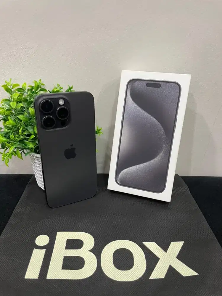 IPhone 15 ProMax 512GB iBox Black mulus Fullset Ori BH 89% 3Utool 98