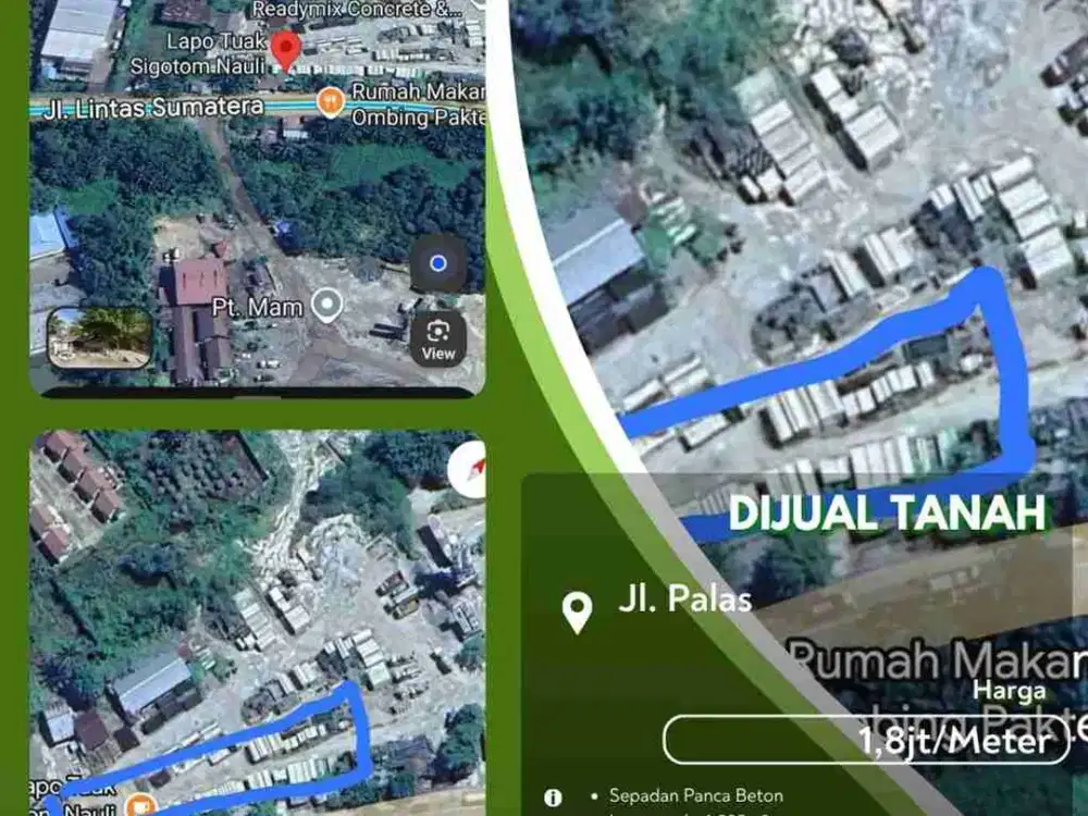 Dijual Tanah Cantik Daerah Palas Pekanbaru Kota!