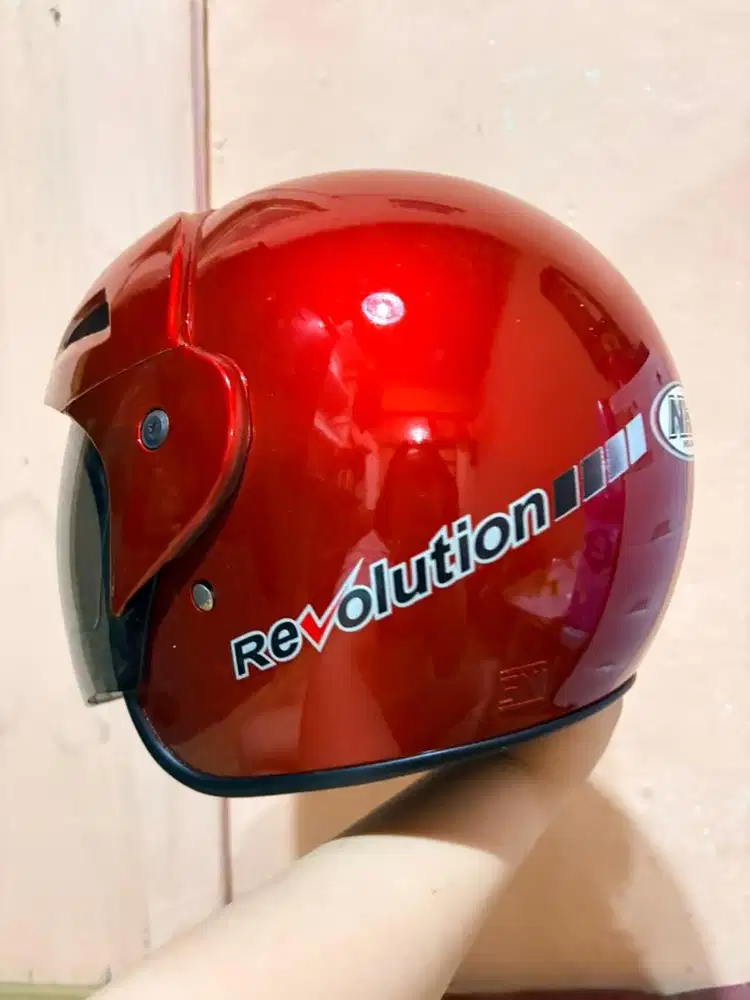 helm bekas NHR helm merah
