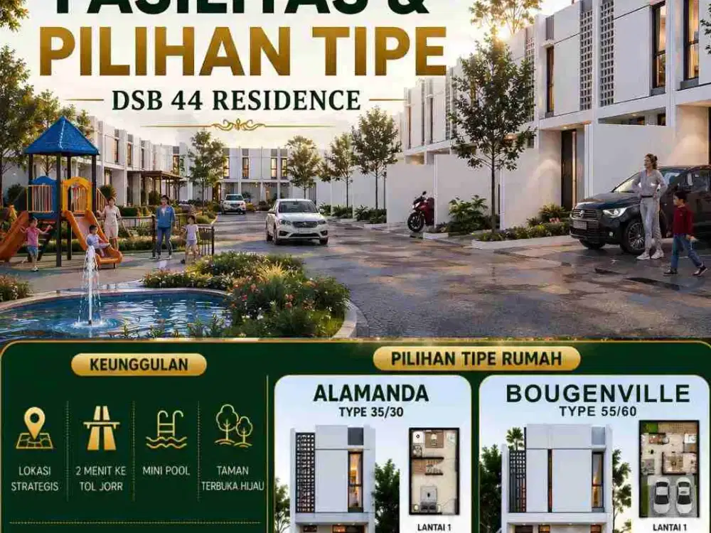 Rumah Cluster Bambu Apus Cipayung Jakarta Timur