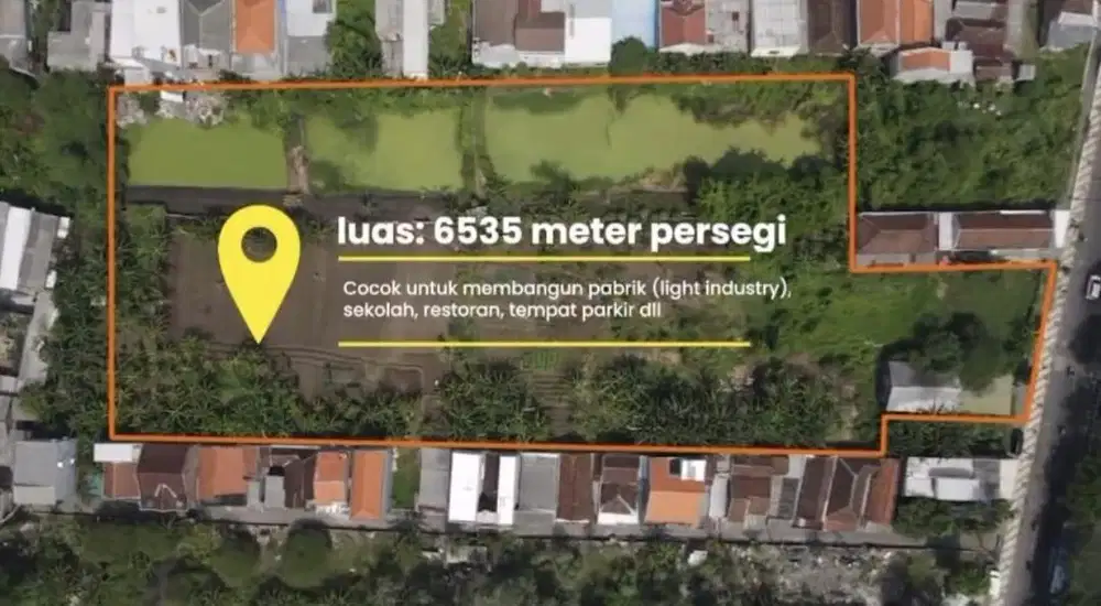 5.6JTM2 JUAL CEPAT  MURAH!! TANAH KOMERSIAL RAYA SEMEMI BENOWO PAKAL