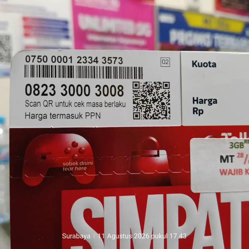 Nomor Cantik Telkomsel 3000 3008