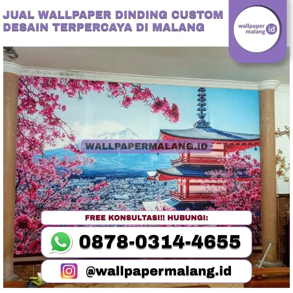 JUAL WALLPAPER DINDING CUSTOM DESAIN TERPERCAYA DI MALANG