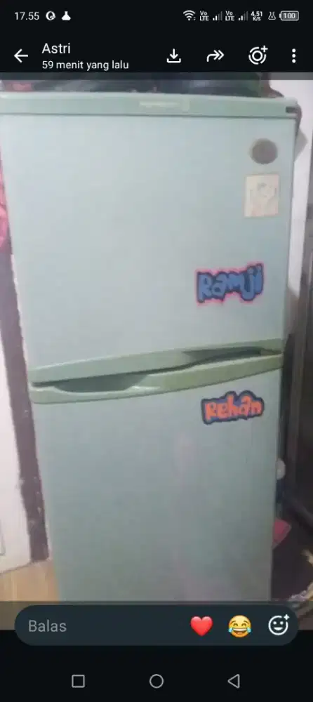 Jual kulkas 2 pintu