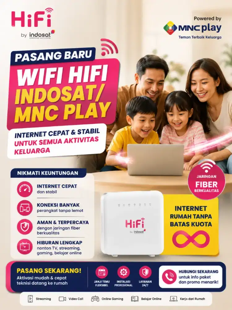 Melayani pasang baru wifi Hifi Indosat
