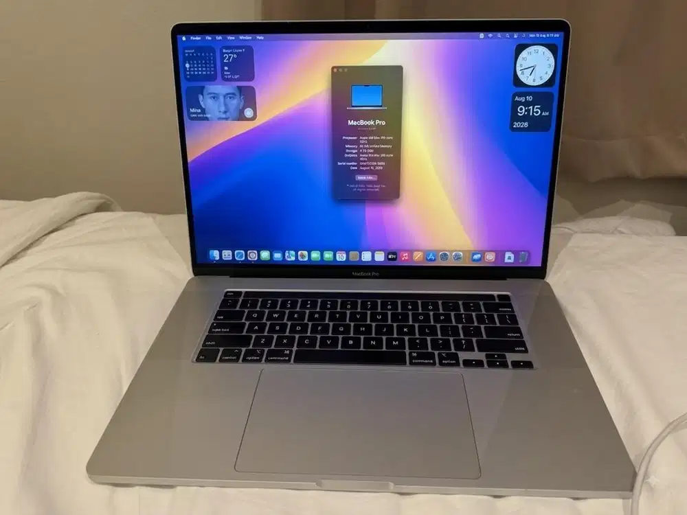 MacBook Pro 16 Inch 2019 Intel i7 RAM 32GB SSD 512GB Mulus