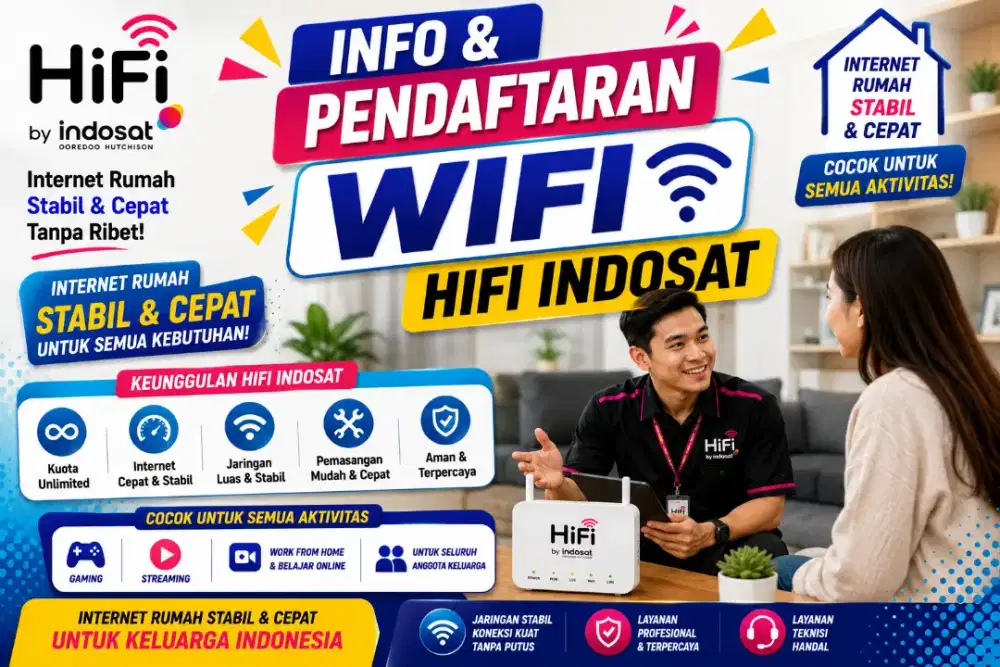Promo pasang baru wifi Hifi Indosat