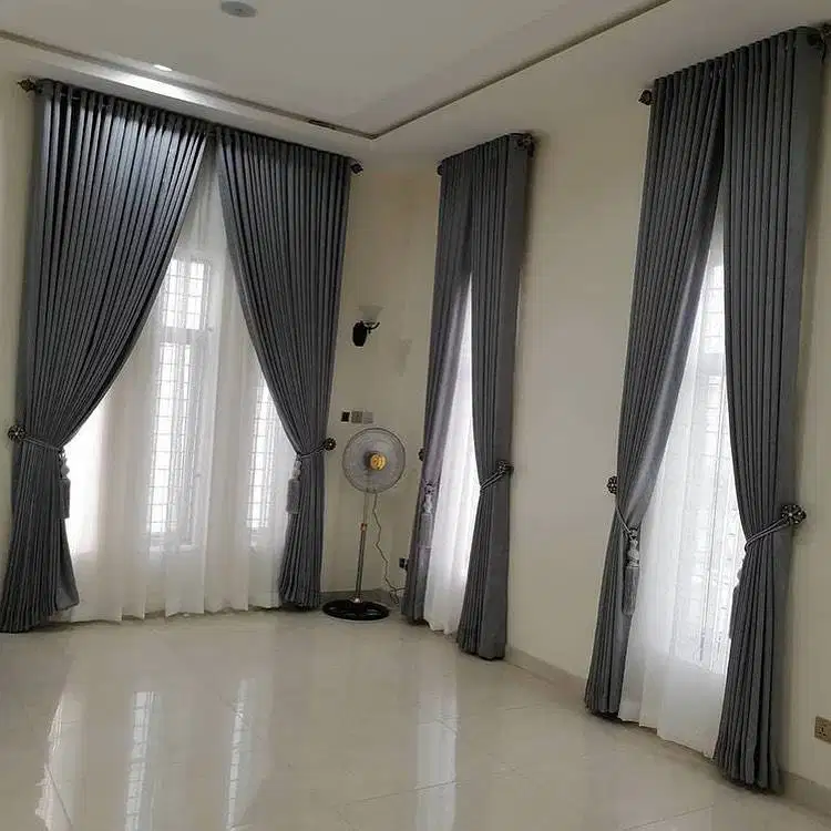 Gorden Vertikal/Vertical Blinds Roll/Roller Krey Wallpaper Dinding 3D