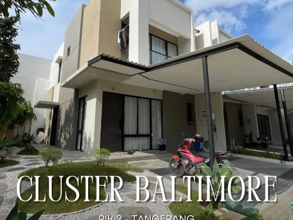 DIJUAL MURAH RUMAH HOEK BAGUS SIAP HUNI DI CLUSTER BALTIMORE PIK 2 TANGERANG