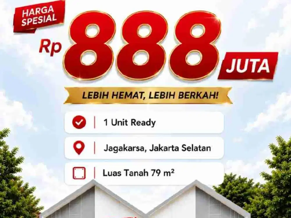 Dijual Rumah Siap Huni Dekat Stasiun Lenteng Agung Jagakarsa Jakarta Selatan