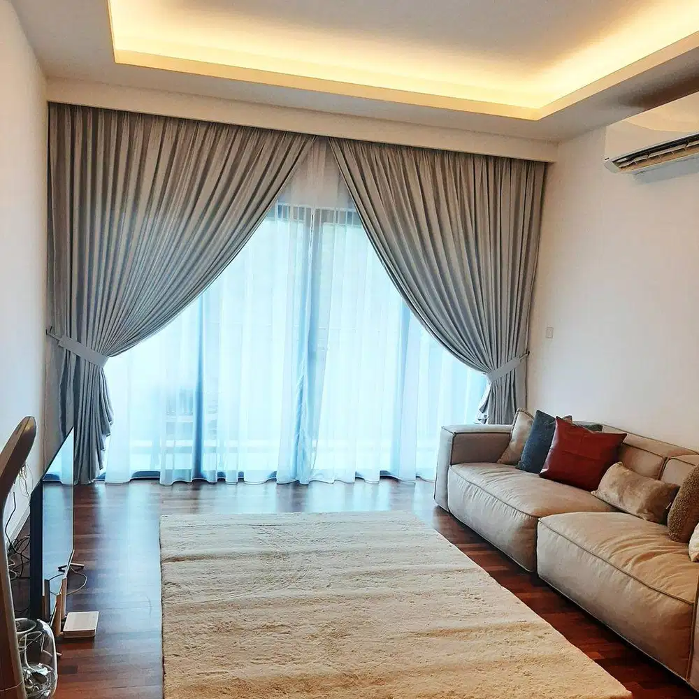 Gorden Vertikal/Vertical Blinds Roll/Roller Krey Wallpaper Dinding 3D