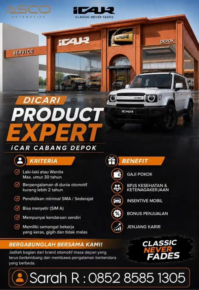 Sales mobil icar,jaecoo,chery