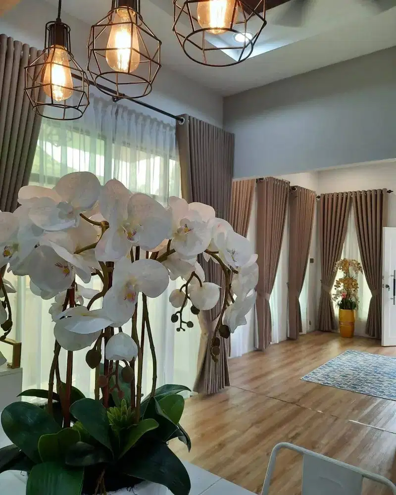 Jasa Pasang Gorden Custom Wallpaper Dinding 3D Gordyn Hordeng Korden