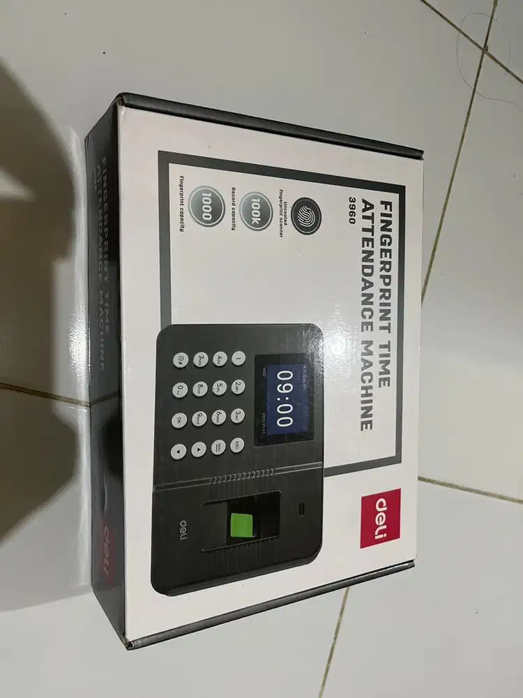 Alat Absen Fingerprint Time Attendance Deli 3960